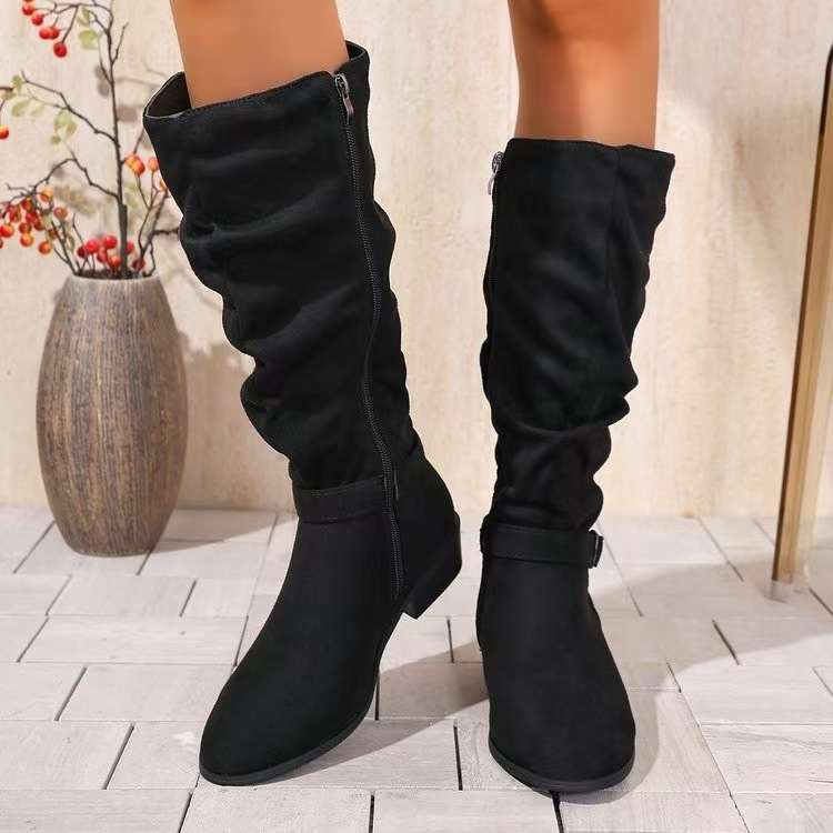 New Autumn Winter Belt Buckle Accessory For Womens Long Boots