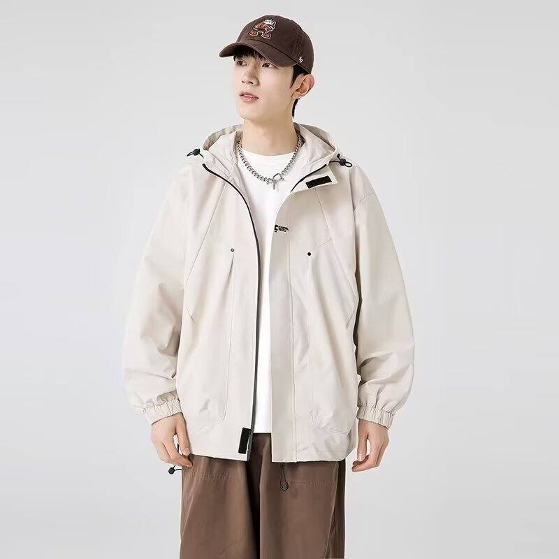 Mens New SpringAutumn Loose Casual Versatile Jacket