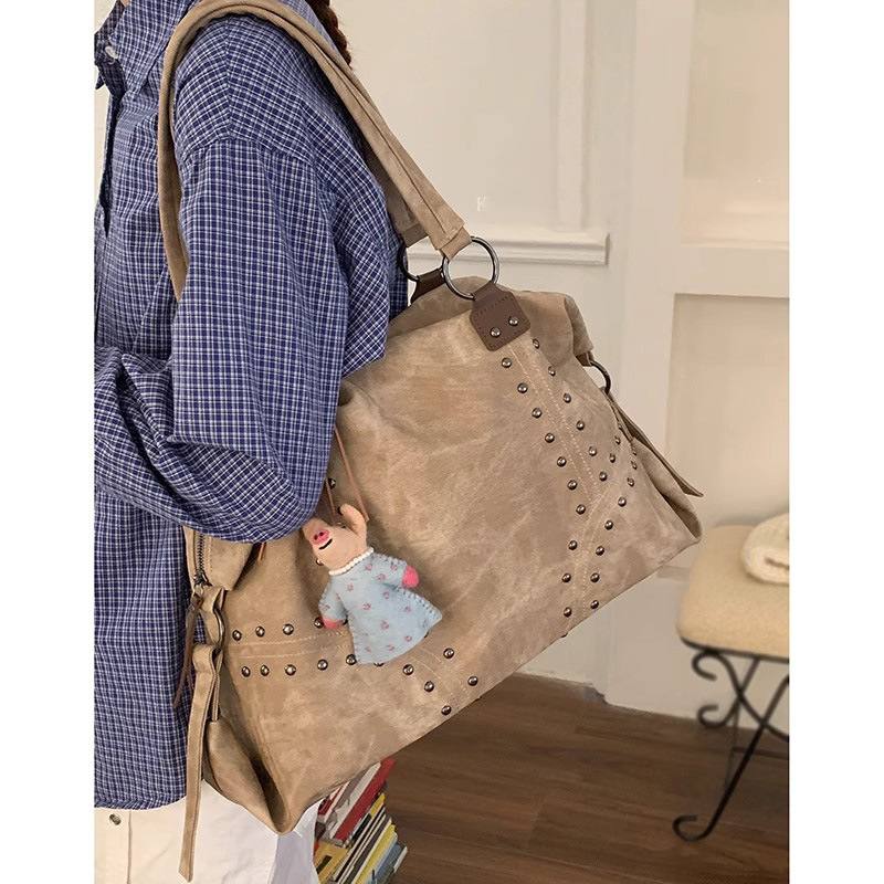 Post-apocalyptic Vintage Minimalist Tote Bag With A Large Capacity