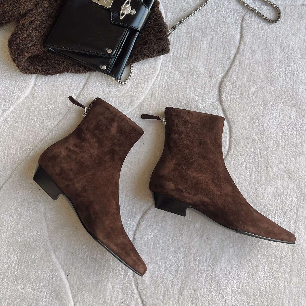 Slim-Fit Boot With Square Toe And Chunky Heel For Women