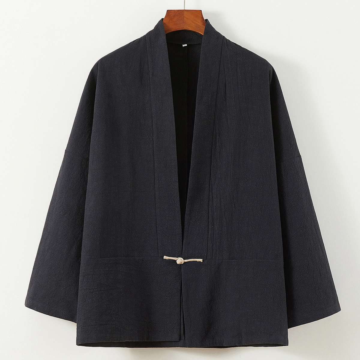 Chinese-style Tang Suit Jacket With Butterfly-knot Buttons And Wide Sleeves