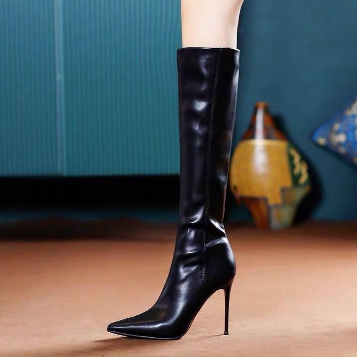 Over-the-knee Long Tube Pure Pointed Fashion Boots