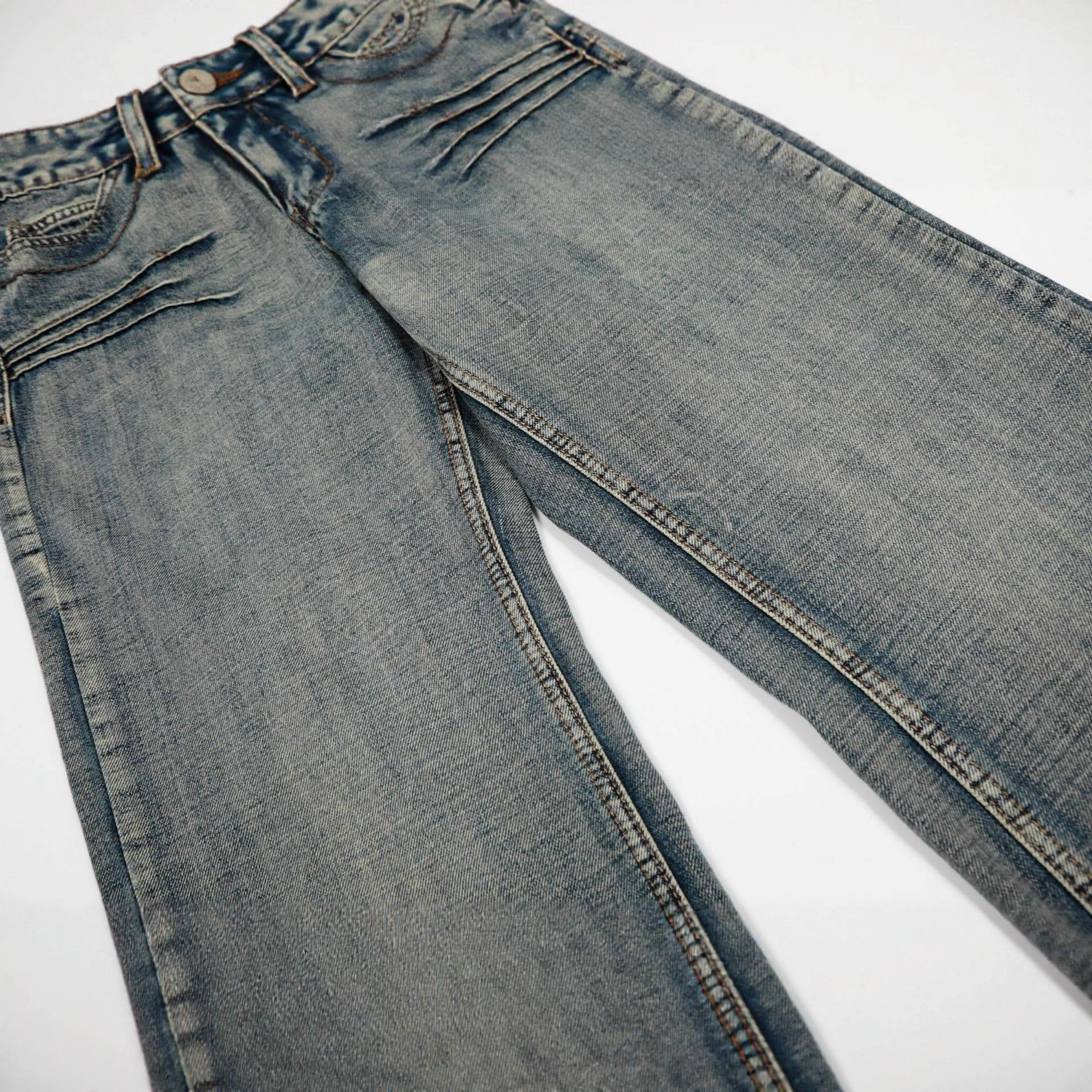 New Straight-leg Relaxed-fit Casual Denim Jeans