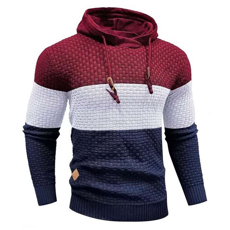 Jacquard Sweatshirt With Long Sleeves And A Hood