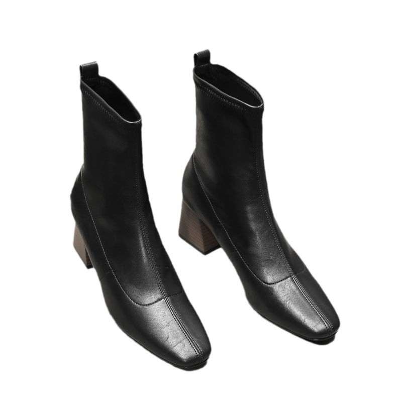 Stylish Minimalist Retro Design Womens Boots
