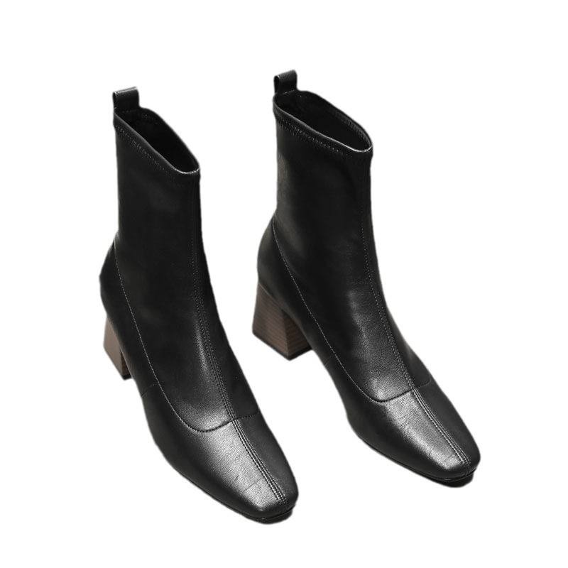 Stylish Minimalist Retro Design Womens Boots