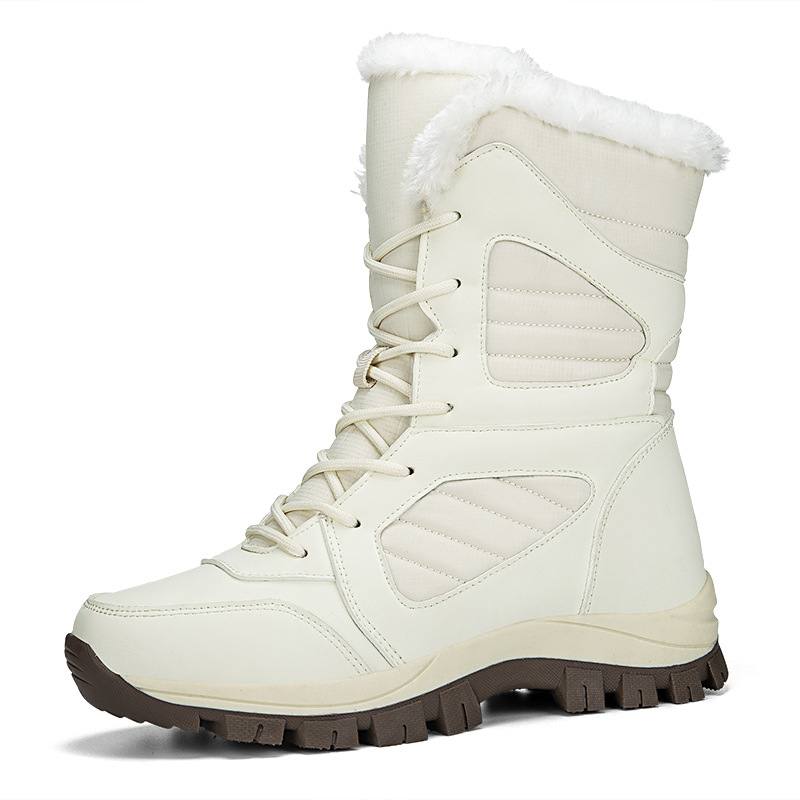 Snow Boots Cotton Boots For Winter High-top Lined With Fleece Extra Thick For Warmth And Waterproof