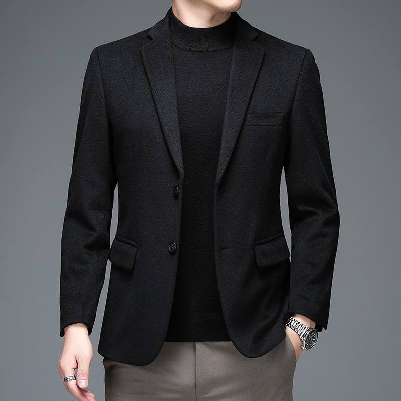 Mens Casual Wool Suit For Fall And Winter