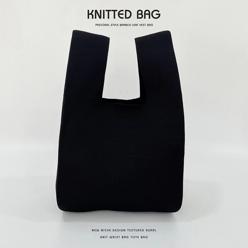 Womens Knitted Yarn Tote Bag Versatile And Easy To Style
