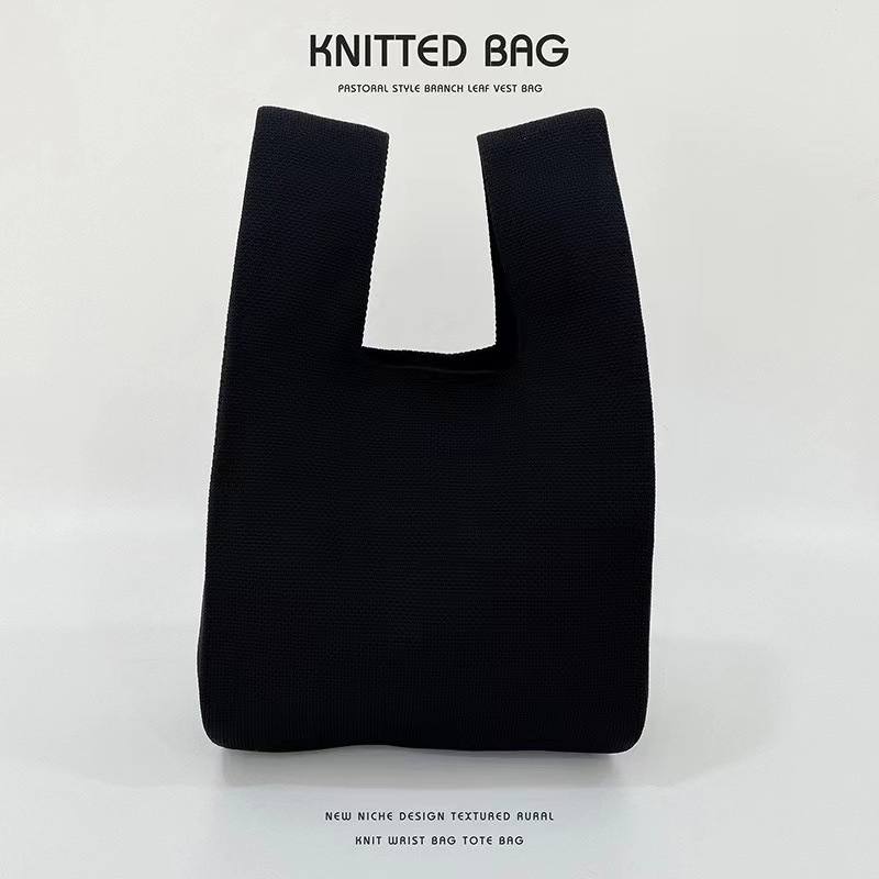 Womens Knitted Yarn Tote Bag Versatile And Easy To Style
