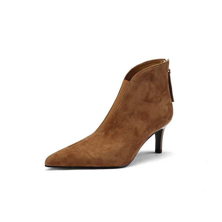 Versatile Niche-style Fashion Elastic Boots With A Stiletto Heel