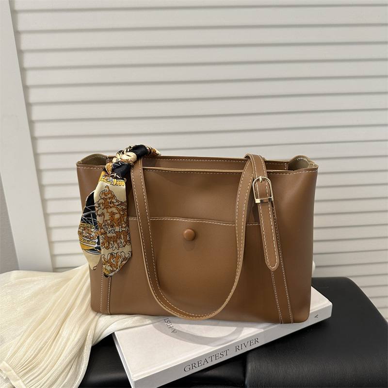 Womens Simple Casual High-Capacity Shoulder Bag