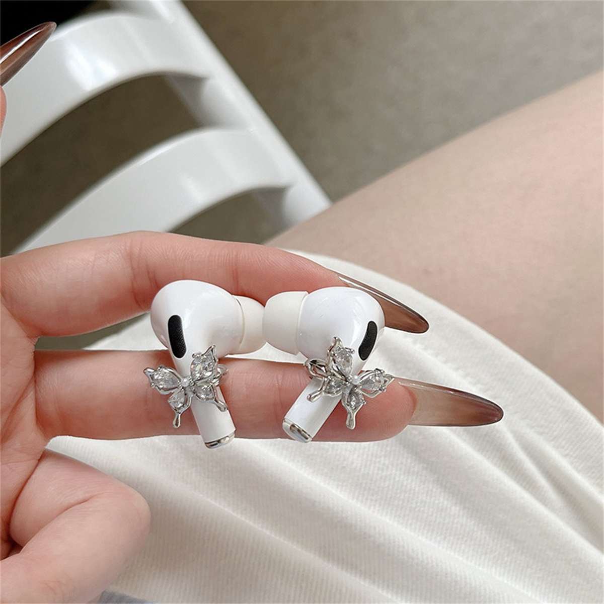 Ear Buckle Ornament Earphone Set Bow