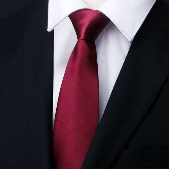 Mens Business Formal Zipper Tie With Blue Stripes