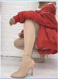 Over-the-knee Stretch Womens Boots
