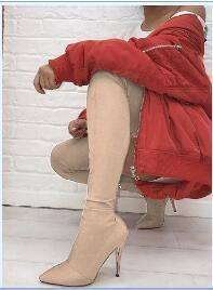 Over-the-knee Stretch Womens Boots