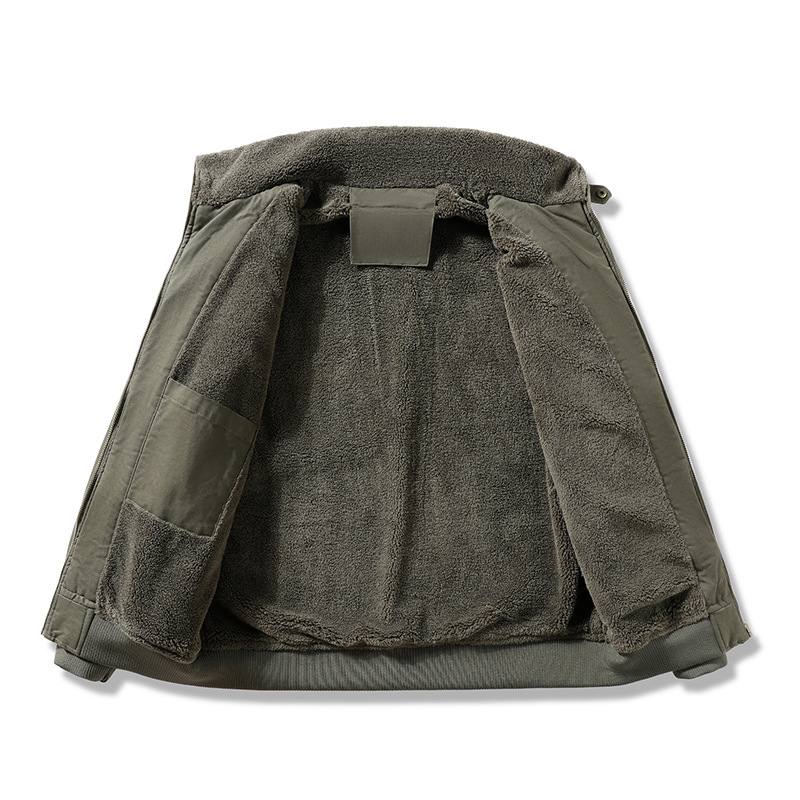 Stylish Winter Fleece-lined Aviator Jacket