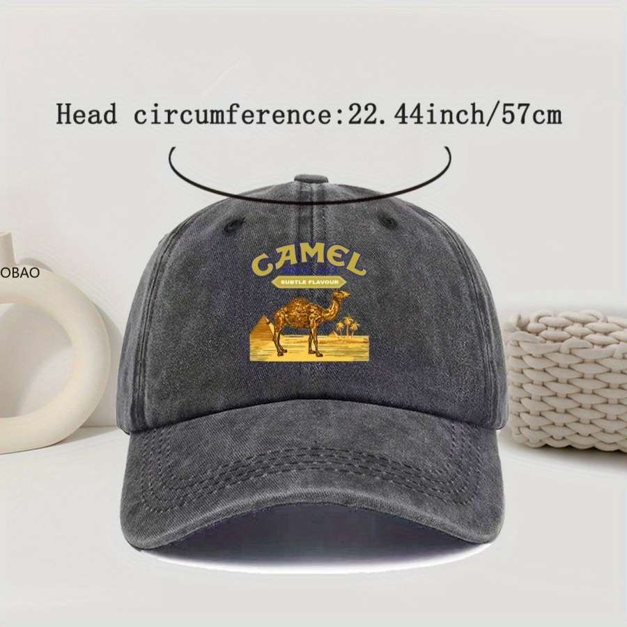 Mens Outdoor Simple All-Match Embroidered Letter Baseball Cap