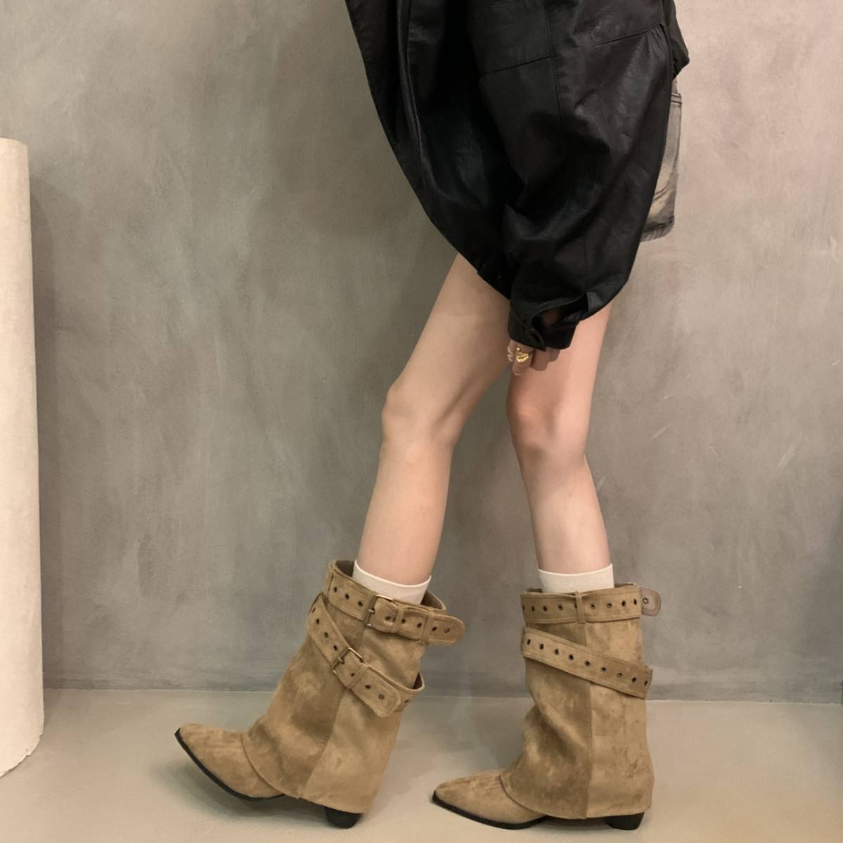 Women's Fashion Pointed-Toe Ankle Boots