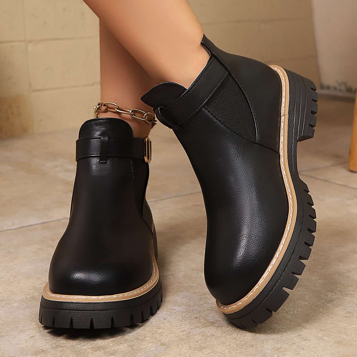 Women's Fashion Martens Boots Women's Winter Thick-Soled
