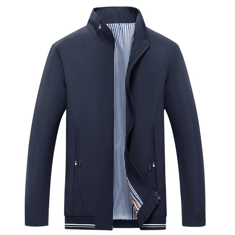 Middle-aged Dad-style Stand-up Collar Jacket Men's Clothing