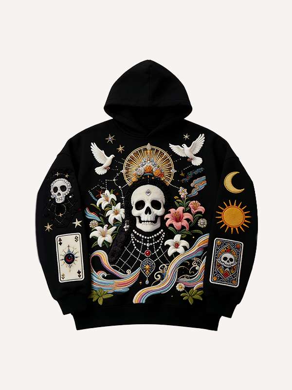 Men's Skull Print Hoodie Sweatshirt
