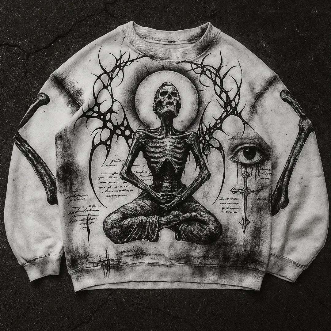 Fashion Casual Printed Polyester Sweater