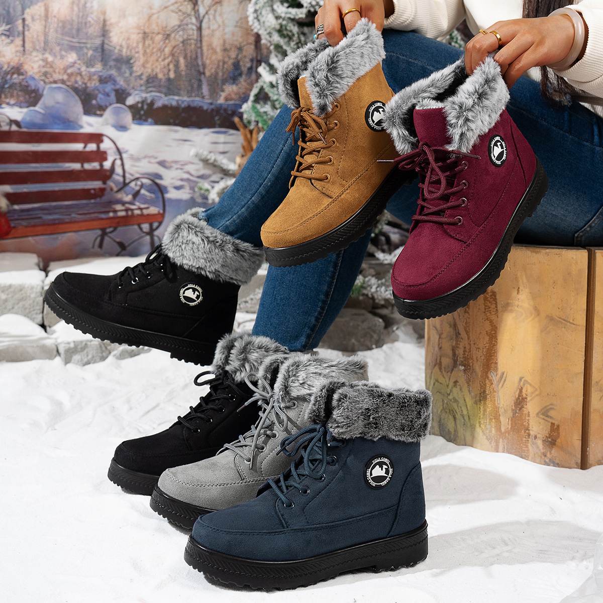 Cold-weather Insulated Tall Boots