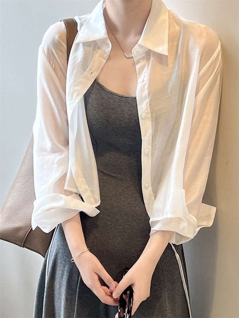 Short Sun-protective Shirt For Women
