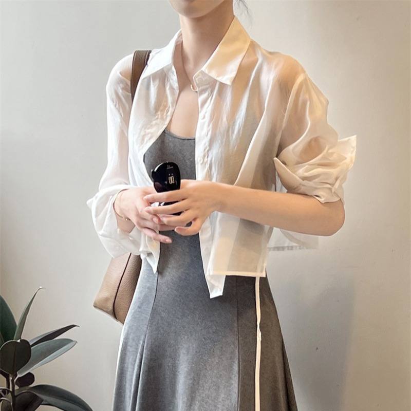 Short Sun-protective Shirt For Women