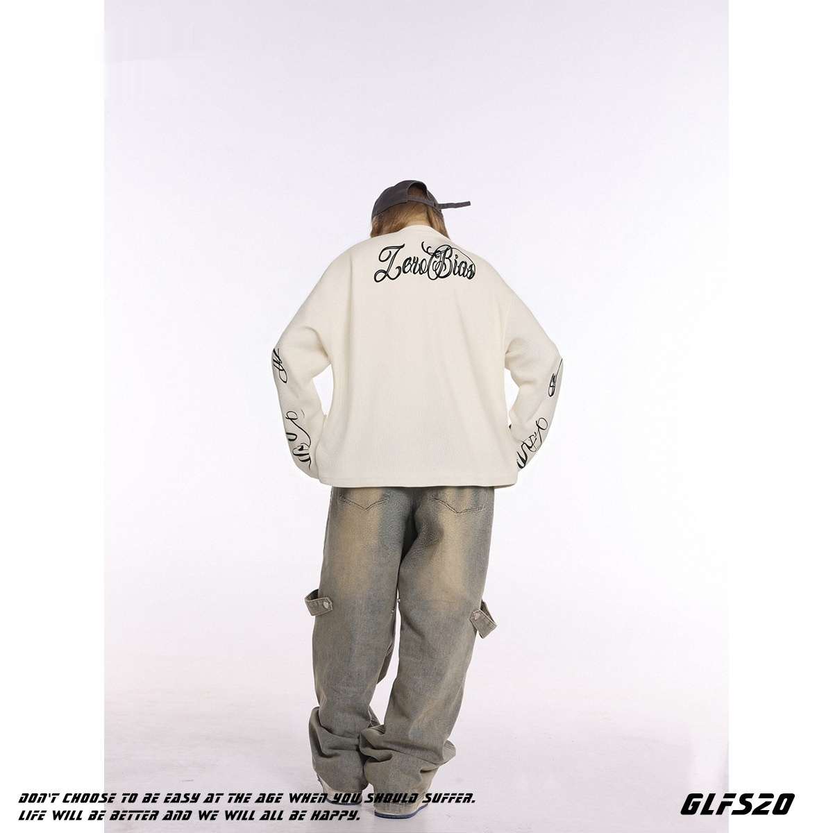 Gothic-style Streetwear Mens Long-sleeve Hooded Sweatshirt