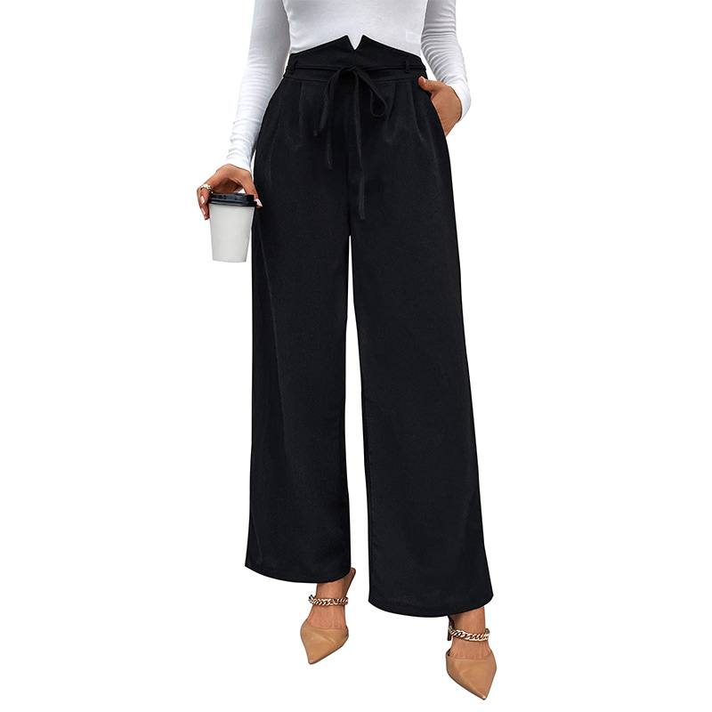 Casual High-waisted Wide-leg Pants Straight-leg Casual And Loose-fit