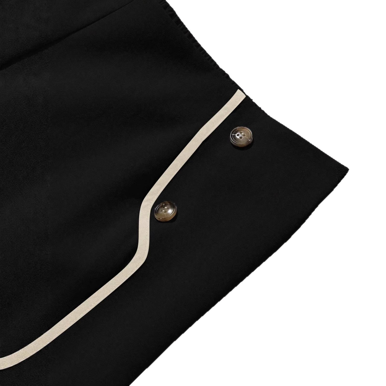 High-waisted Slimming Button-front Versatile Wide-leg Pants For Women