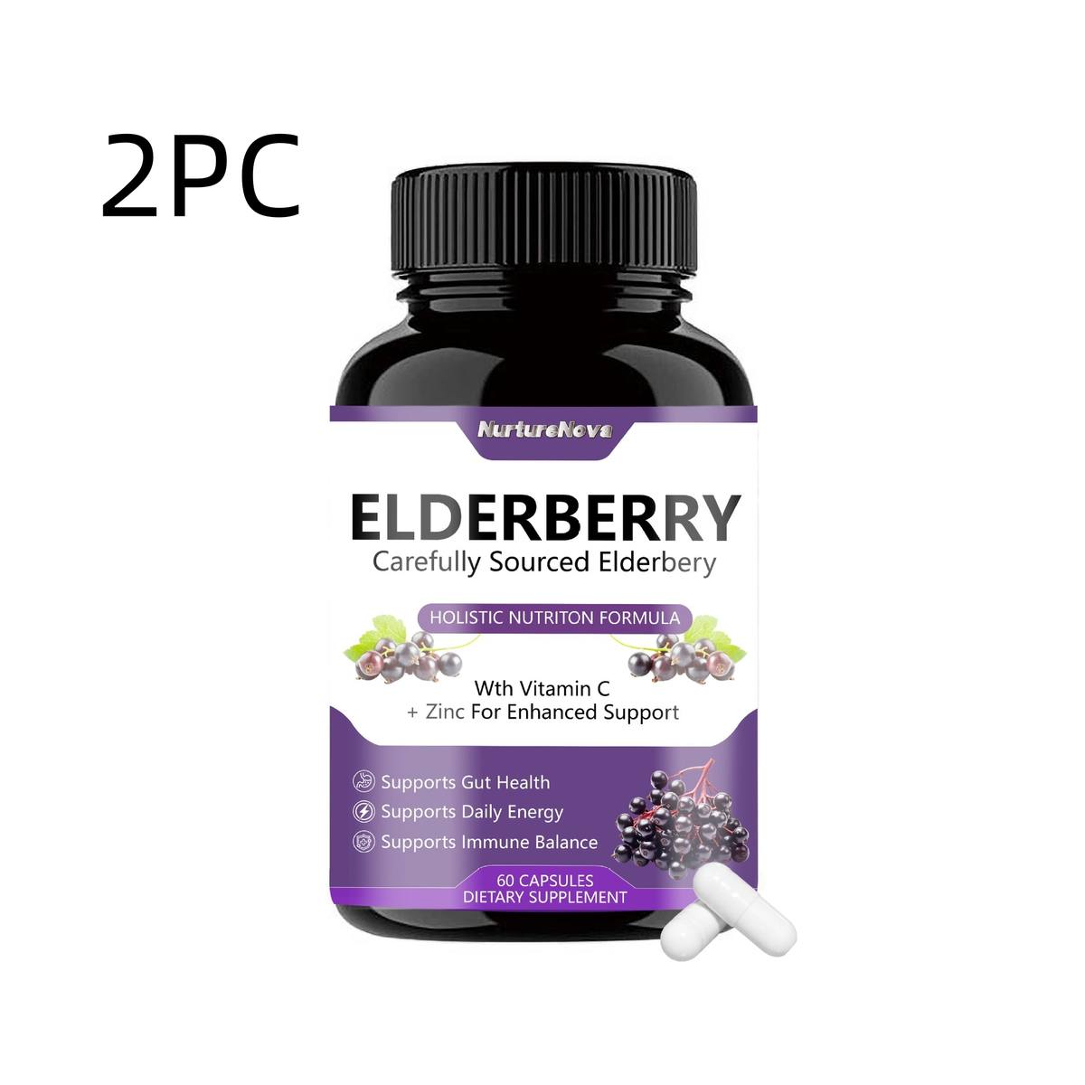 60 Elderberry Capsules