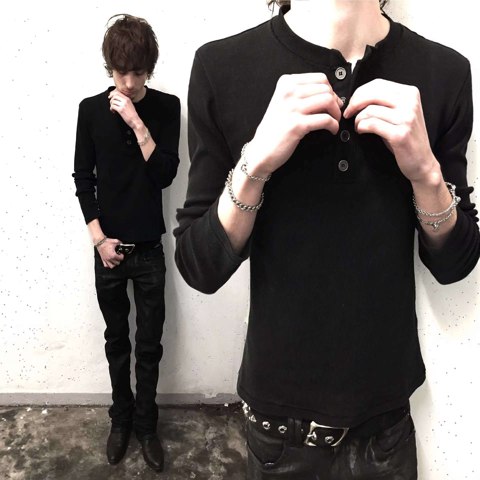 Printed Crewneck Sweatshirt Pullover Long-Sleeve T-Shirt