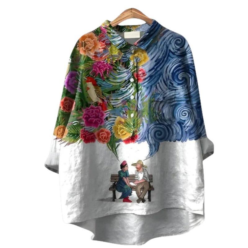 3D-printed Pullover Long-sleeve Shirt