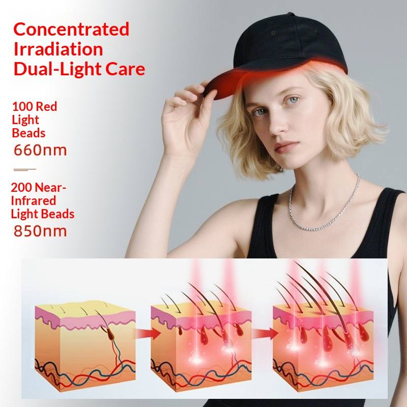 Salon LED Red Light Hair Care Cap Infrared Light Styling
