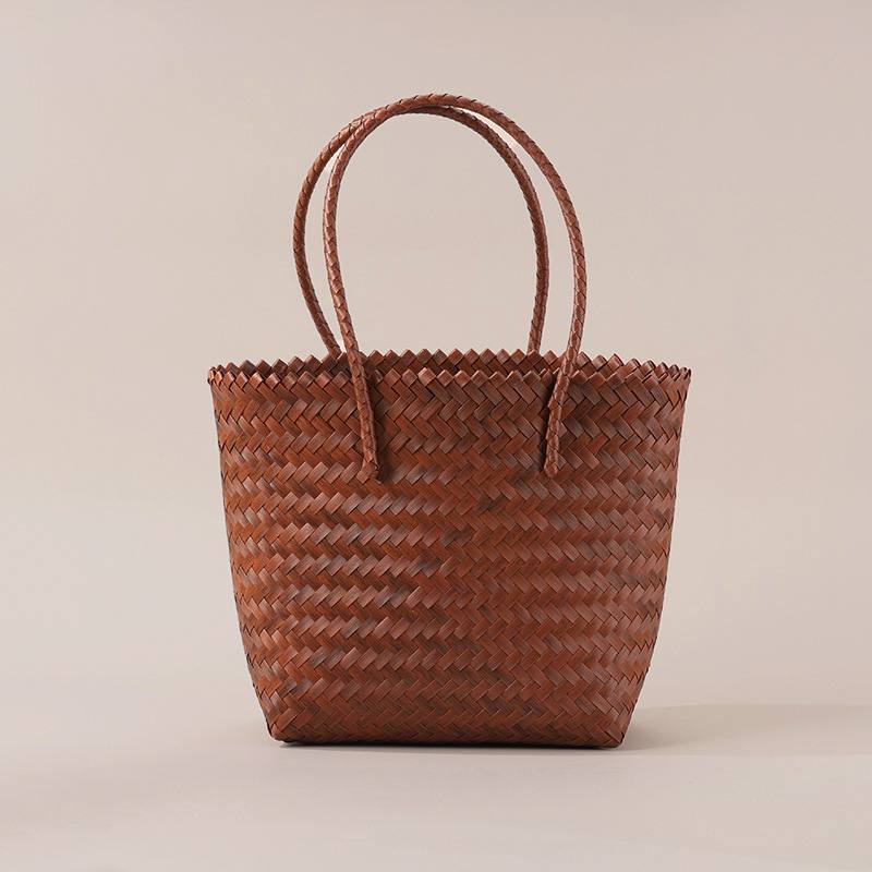 PP Hand Woven Rattan Style Gift Bag