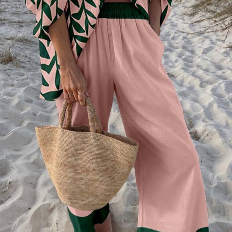 Loose-fitting Athletic Wide-leg Pants Women's