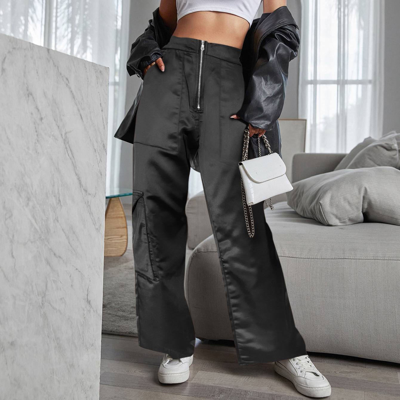 Women's High-Waisted Slimming Casual Wide-Leg Pants