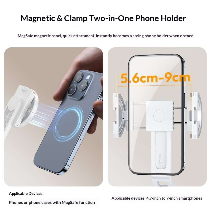 Top-down Shot Phone Selfie Stick Magnetic Phone Holder