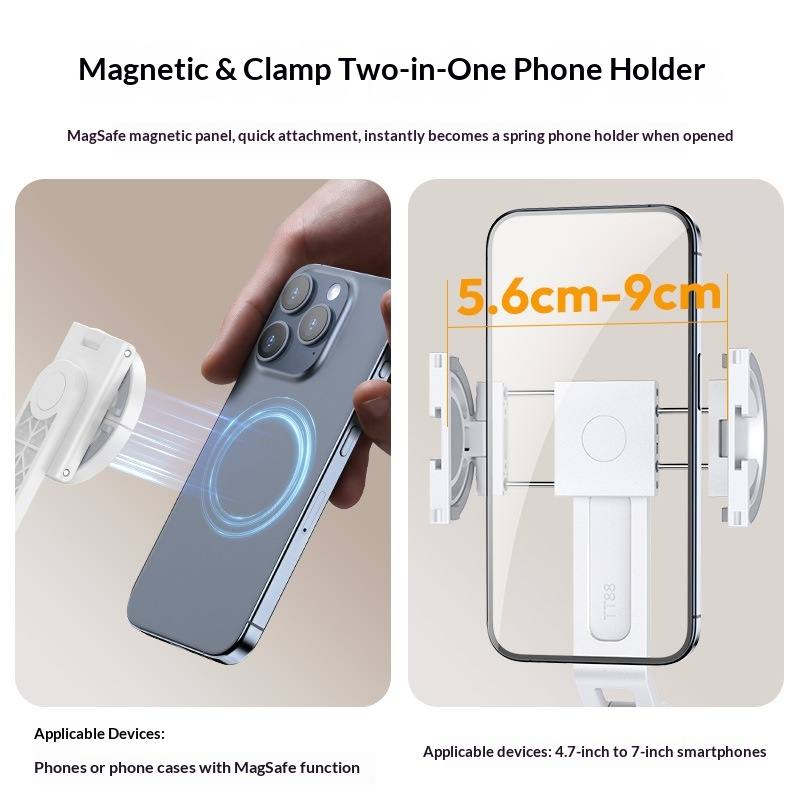 Top-down Shot Phone Selfie Stick Magnetic Phone Holder