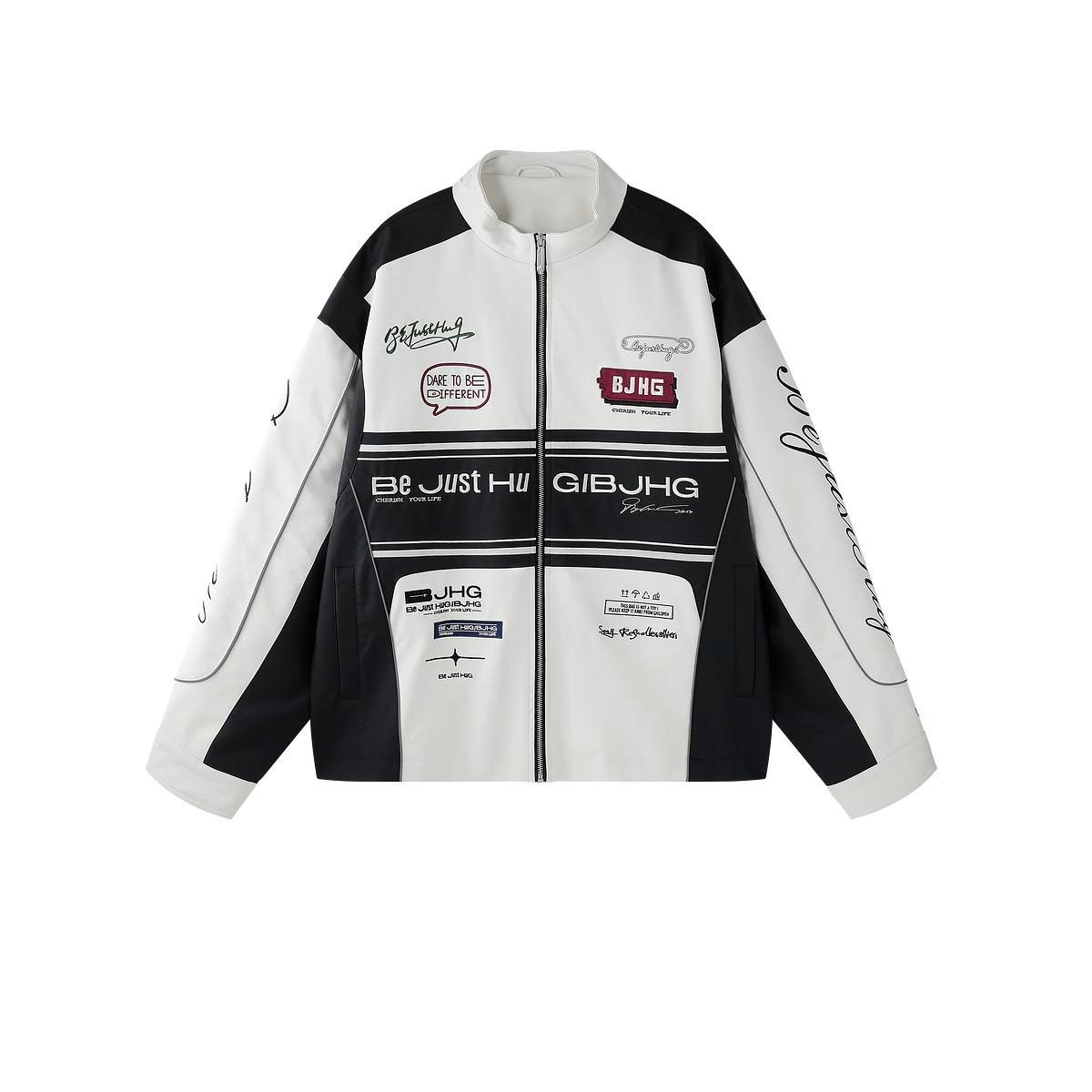 American-style Biker Leather Jacket Mens Spring Red