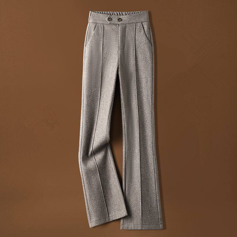 High-waisted Thickened Woolen Fashionable Casual Pants