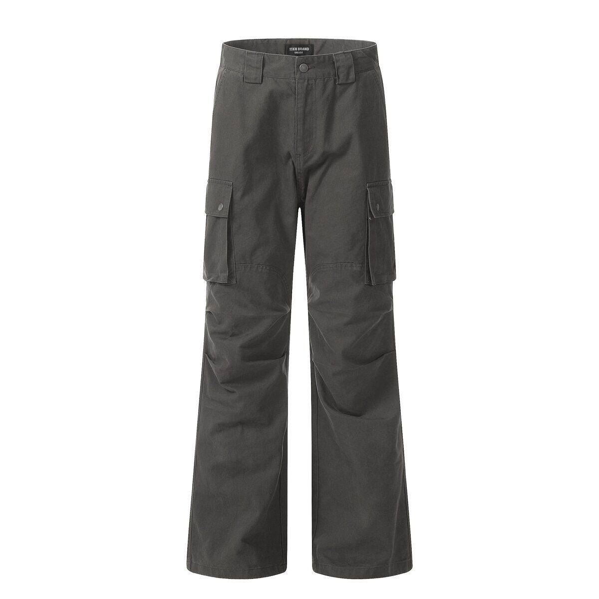Mens Denim Loose-Fit Slimming Casual Trousers