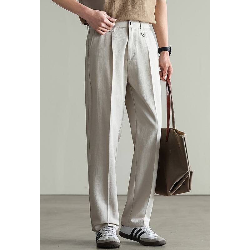 Spring Men's Loose-fitting Wide-leg Pants