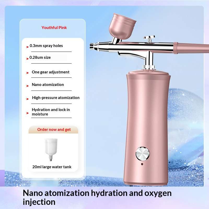 Oxygen Injector Hospital-grade High-pressure Nano-hydration Facial Steamer