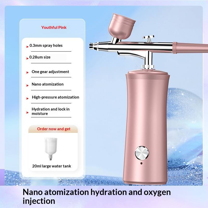 Oxygen Injector Hospital-grade High-pressure Nano-hydration Facial Steamer