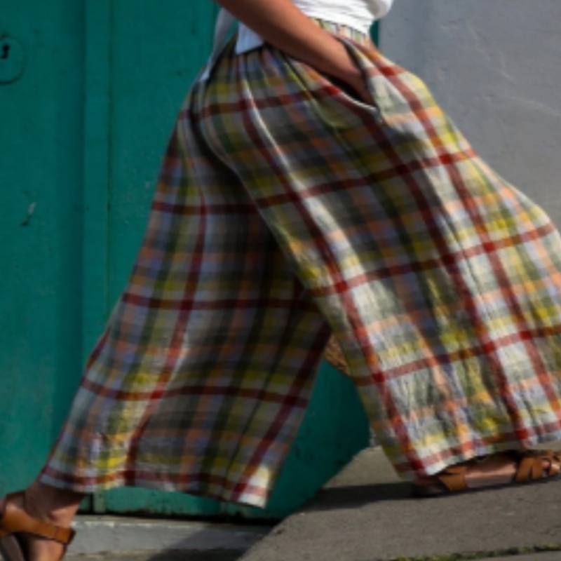 Casual Multi-color Striped Women's Casual Pants