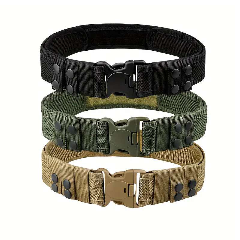 Tactical S-shaped Velcro Outdoor Hiking Belt
